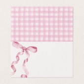 ピンクコケットボウ座席表テーブルデコール (外部フラット)