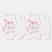 ピンクコケットボーガールバースデーパーティーギフト フェイバーボックス (見開き)