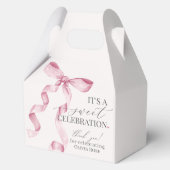 ピンクコケットボーガールバースデーパーティーギフト フェイバーボックス (裏面)