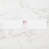 ピンクコケットボーガール誕生日 ペットボトルラベル (シングルラベル)