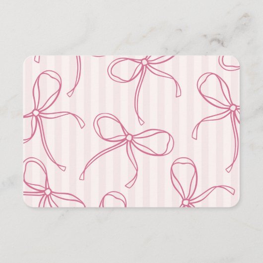 ピンクコケットボーパステルブライダル共有Aレシピ エンクロージャーカード (裏面)