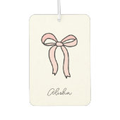 ピンクコケットボーパーソナライズされたカーエアーフレッシュナー カーエアーフレッシュナー (正面)