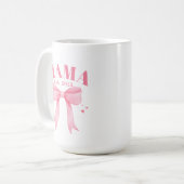 ピンクコケットマママエスト。2025年の母の母の日 コーヒーマグカップ (正面左)