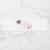 ピンクコケット卒業ナースウォーターボトルラベル ペットボトルラベル (シングルラベル)