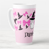 ピンクコケット幽霊とボーズハロウィーン カフェラテマグ (左アングル)