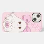 ピンクコケット幽霊 iPhoneケース (裏面横)