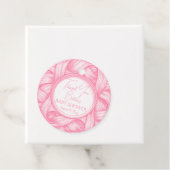 ピンクコケット弓リボントイレデジュイベビーブシャワー フェイバータグ (インサイチュ)