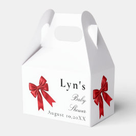 ピンクコケット弓赤ちゃんシャワー特典ボックス フェイバーボックス