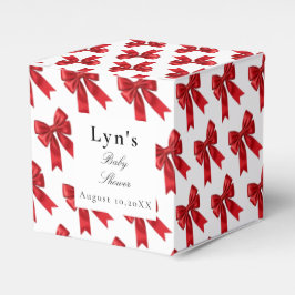 ピンクコケット弓赤ちゃんシャワー特典ボックス フェイバーボックス