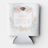 ピンクコケット弓 |卒業年鑑 缶クーラー (正面)