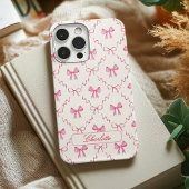ピンクコケット弓 iPhoneケース