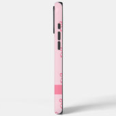 ピンクコケモダンーパーソナライズされたト弓の名ガーリー Case-Mate iPhoneケース (裏面 / 左)