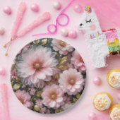 ピンクコスモスコレクション ペーパープレート (パーティー)