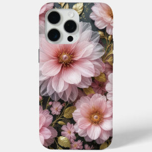 ピンクコスモスコレクション iPhone 15 PRO MAXケース