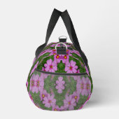 ピンクコスモスデイジー花抽象芸術 ダッフルバッグ (右)
