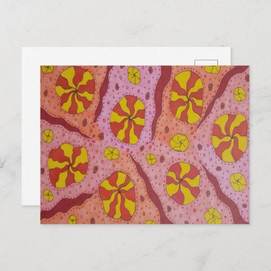 ピンクコズミックキャンディ ポストカード (正面/裏面)