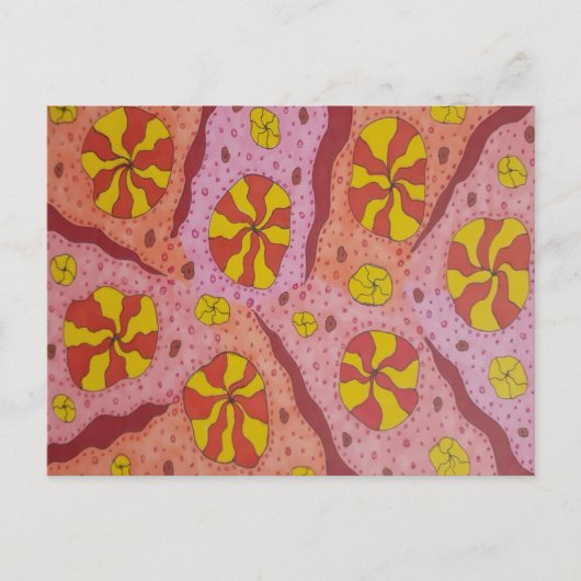 ピンクコズミックキャンディ ポストカード (正面)