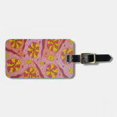 ピンクコズミックキャンディ ラゲッジタグ (正面横)