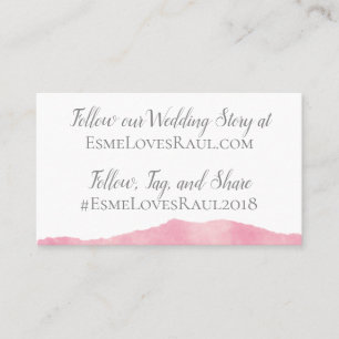 ピンクコットンキャンディ水結婚色の情報カード 名刺