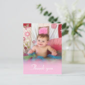 ピンクコットンキャンディ:写真ありがとうポストカード ポストカード (スタンド正面)