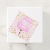 ピンクコットンキャンディ&金ゴールド紙吹雪誕生日パーティー フェイバータグ (インサイチュ)