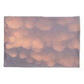 ピンクコットンボール雲 枕カバー (裏面-左)