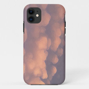 ピンクコットンボール雲 iPhone 11 ケース
