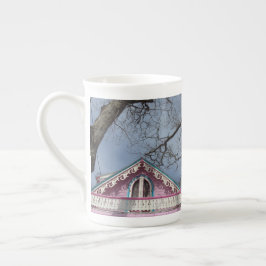 ピンクコテージドラマチックな空 – マーサズヴィネヤード ボーンチャイナマグカップ