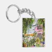 ピンクコテージバイザベイI キーホルダー (正面左)
