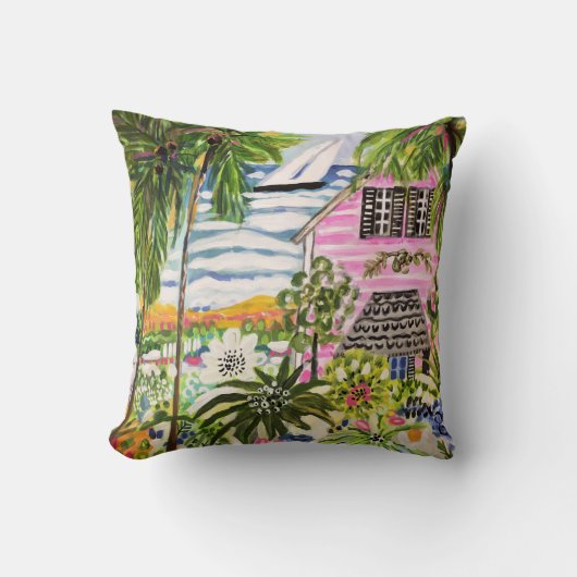 ピンクコテージバイザベイI クッション (正面)