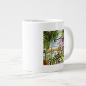 ピンクコテージバイザベイI ジャンボコーヒーマグカップ (正面右)