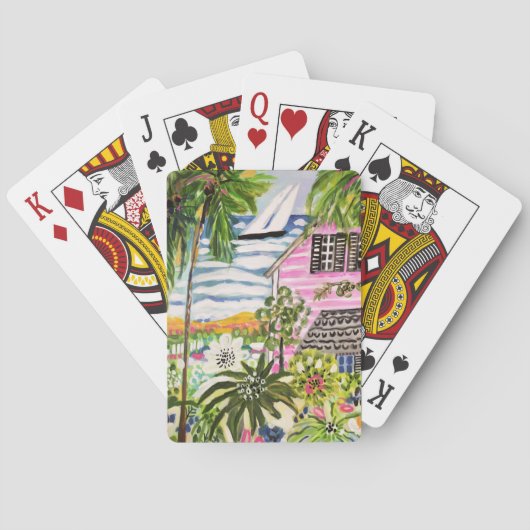 ピンクコテージバイザベイI トランプ (裏面)