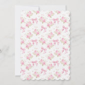 ピンクコテージバラシーズンはクリスマス結婚したになる 招待状 (裏面)