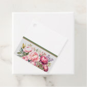 ピンクコテージフローラメッセージカード フェイバータグ (インサイチュ)