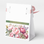 ピンクコテージ フラワーブーケ フェアボックス フェイバーボックス (裏面サイド)