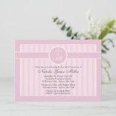 ピンクコミューニオン招待状 招待状 (スタンド正面)