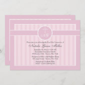 ピンクコミューニオン招待状 招待状 (正面/裏面)