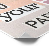 ピンクコラージュのポスター ポスター (角)