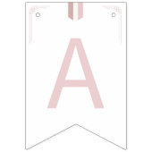 ピンクコリアドルジャンチハッピーバースデー バンティングフラッグ (第3の旗)