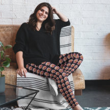 ピンクコレットダリアフローラルパターンオンブラック