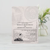 ピンクコロラド結婚パスポート 招待状 (スタンド正面)