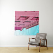 ピンクコンクリート建物 タペストリー (インサイチュ(横))