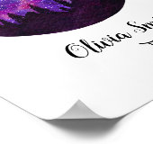 ピンクコンステレーションジェミニ占星術サインギフト ポスター (角)