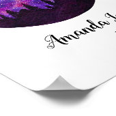 ピンクコンステレーション射手座占星術サインギフト ポスター (角)