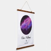 ピンクコンステレーション蠍座占星術サインギフト 吊り下げ型タペストリー (傾斜あり)