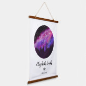 ピンクコンステレーション《星座》乙女座占星術サインギフト 吊り下げ型タペストリー (傾斜あり)