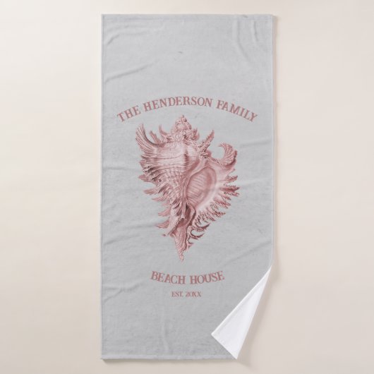 ピンクコンチシェルバスタオルセット バスタオルセット (バスタオル)