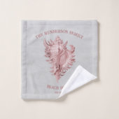 ピンクコンチシェルバスタオルセット バスタオルセット (ウォッシュタオル)