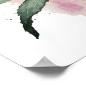 ピンクコンフォローアーツプリント ポスター (角)