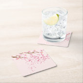 ピンクコースターセット スクエアペーパーコースター (インサイチュ)